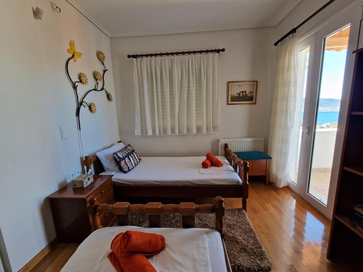 Villa Liana : Luxury Villa With Fantastic Sea View, Near Airport Pórto Ráfti Esterno foto