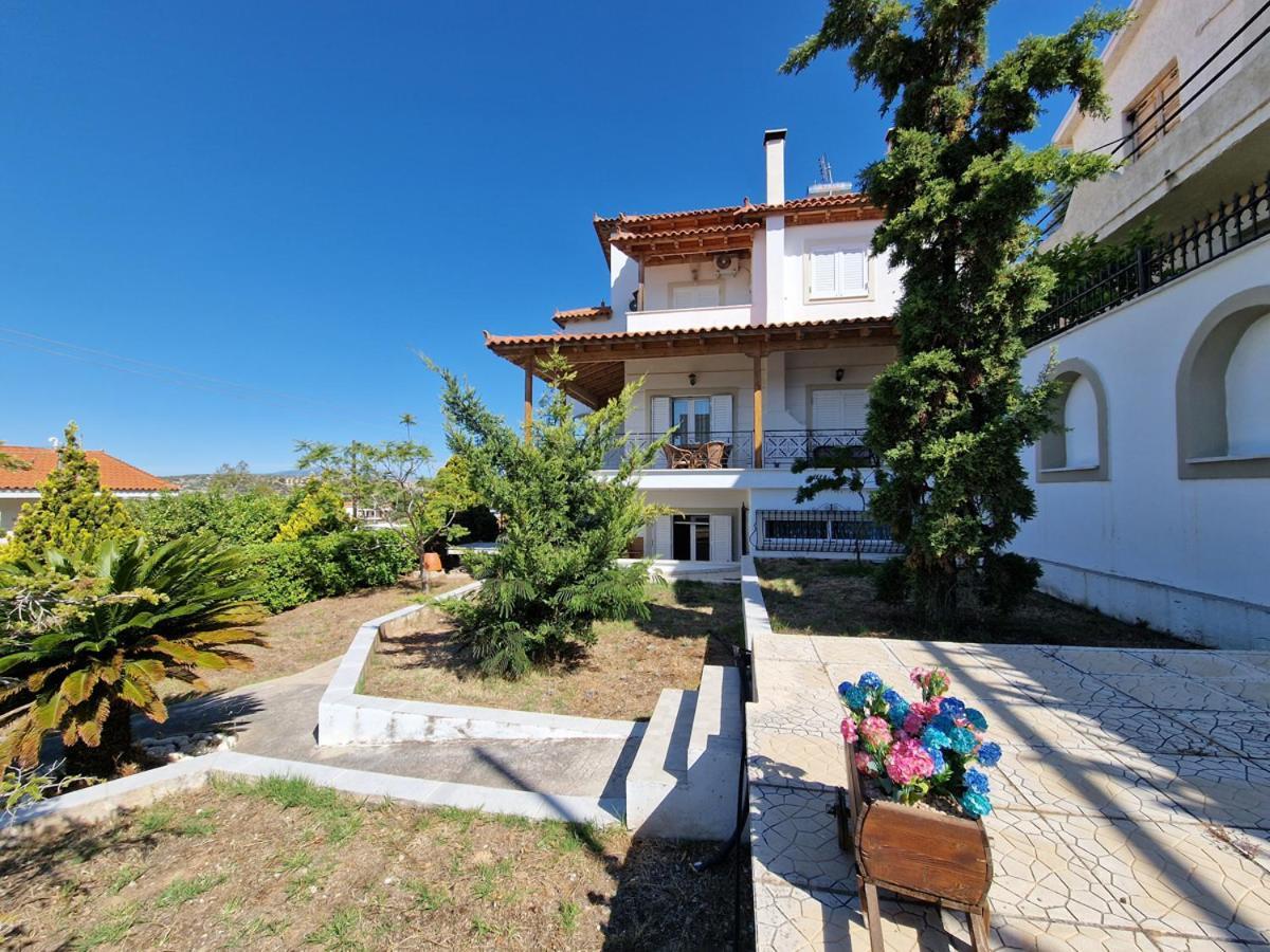 Villa Liana : Luxury Villa With Fantastic Sea View, Near Airport Pórto Ráfti Esterno foto