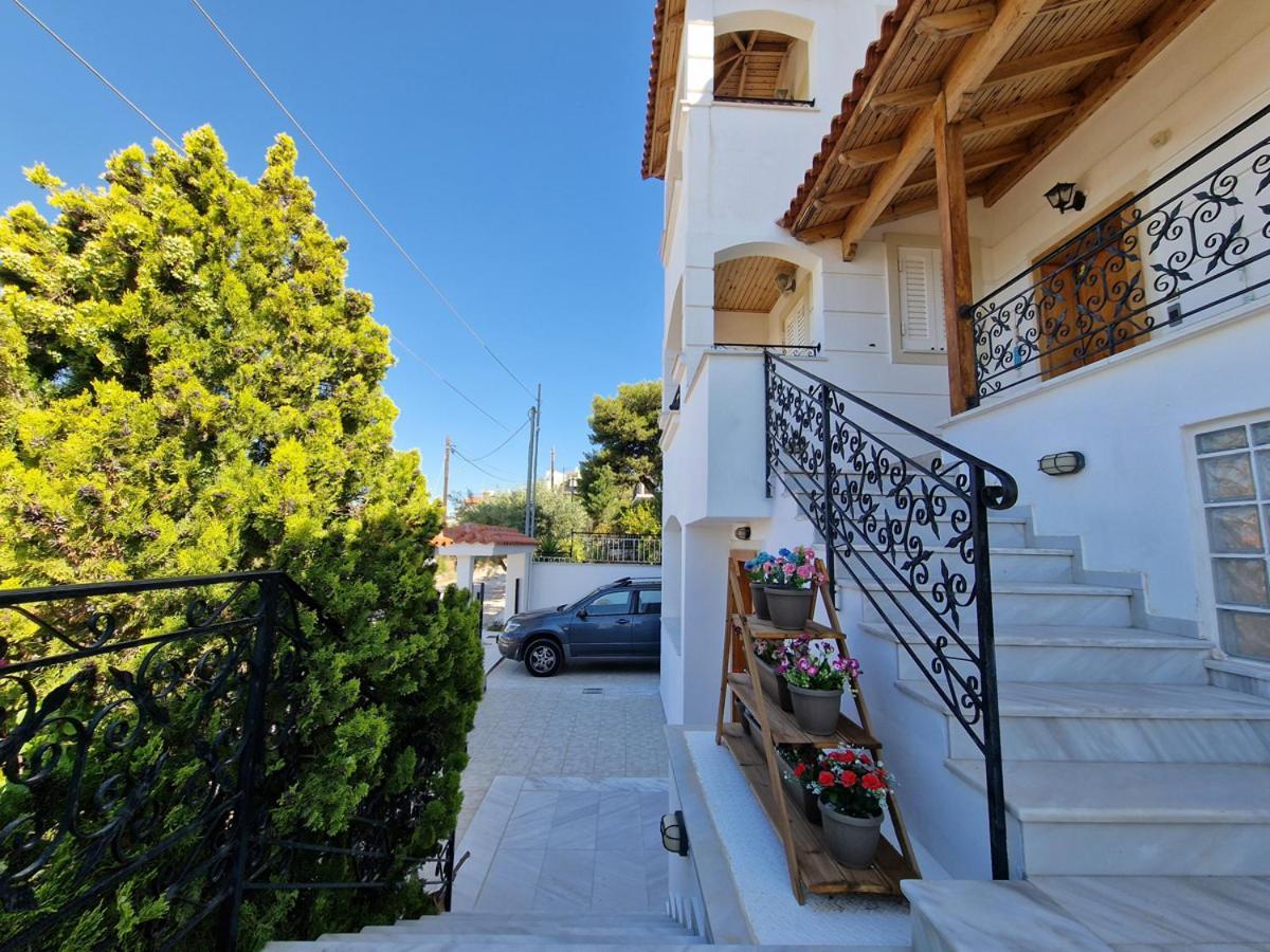 Villa Liana : Luxury Villa With Fantastic Sea View, Near Airport Pórto Ráfti Esterno foto